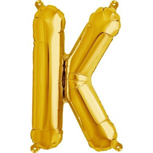 Alphabet Balloon Gold 16in K *Clearance*