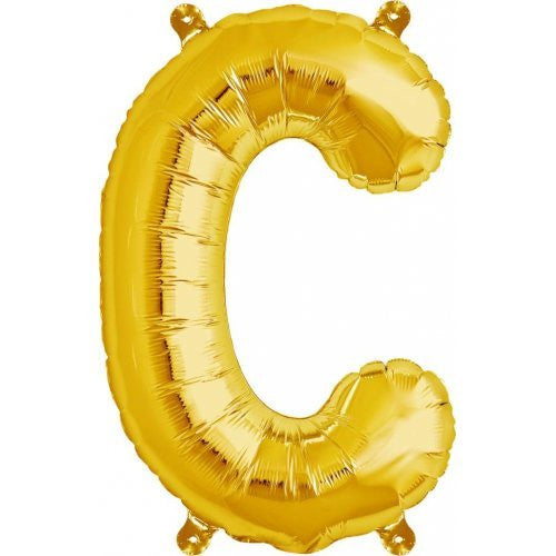 Alphabet Balloon Gold 16in C *Clearance*