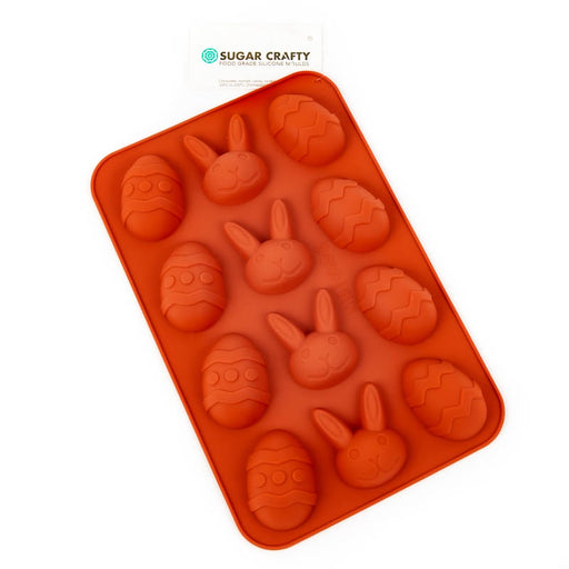 Silicone Mould Easter Egg & Bunny 47mm