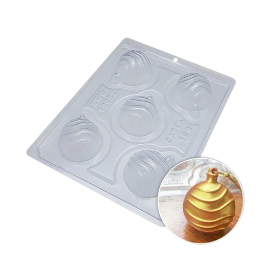 Plastic Mould Christmas Bauble Waves