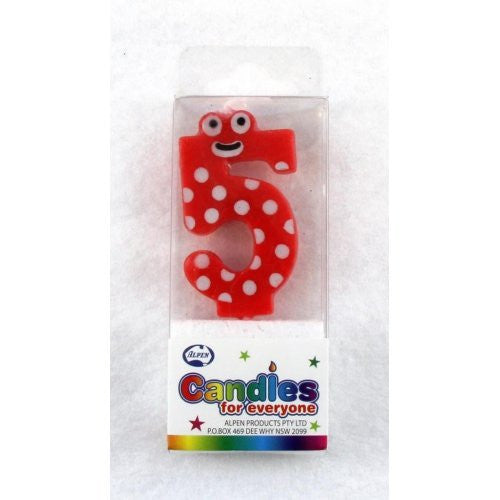 Candle Numeral Eyes #5 *Clearance*
