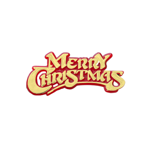 MERRY CHRISTMAS SIGN GOLD