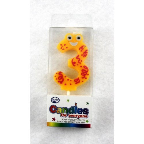 Candle Numeral Eyes #3 *Clearance*