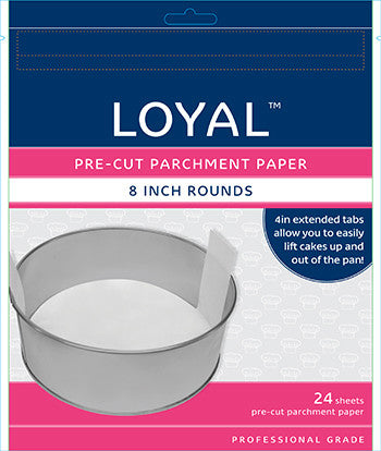 Pre Cut Parchment Paper Round 8in