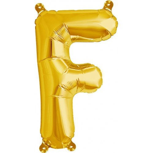 Alphabet Balloon Gold 16in F *Clearance*