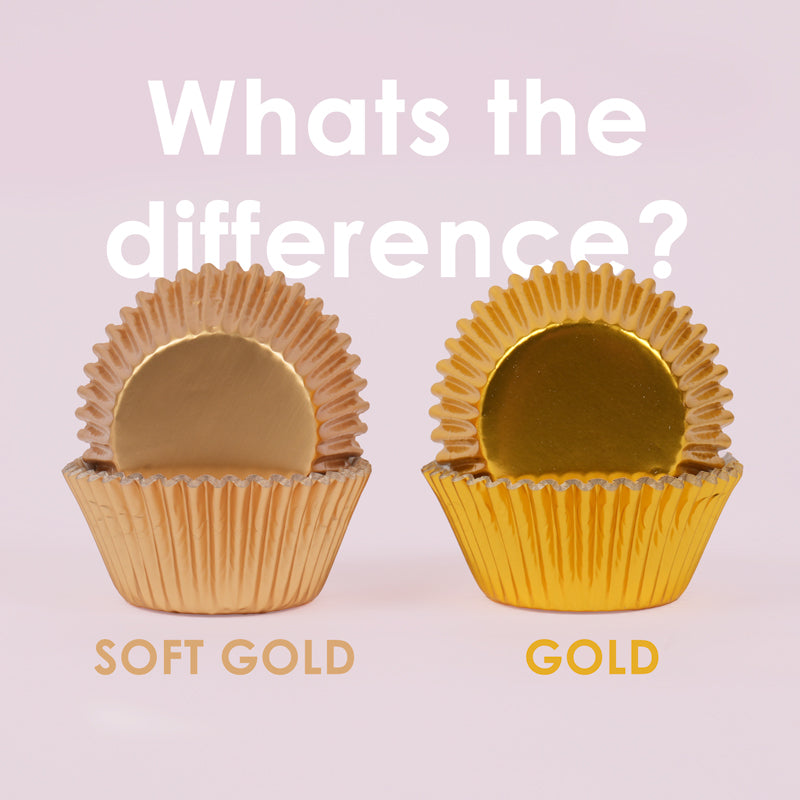 Cupcake Foil Large Soft Gold 50pc