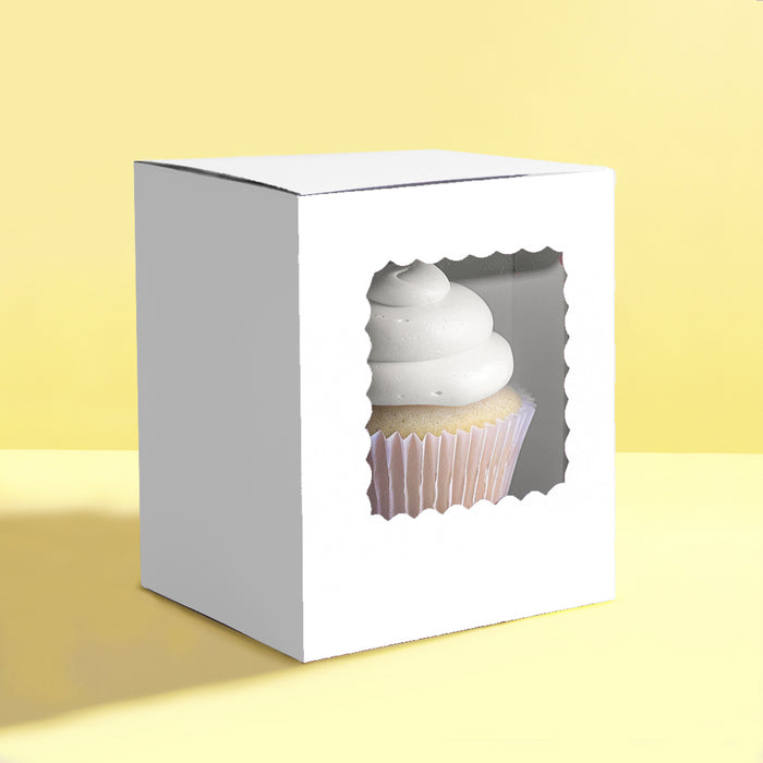 Scalloped Single Cupcake Box 6pc