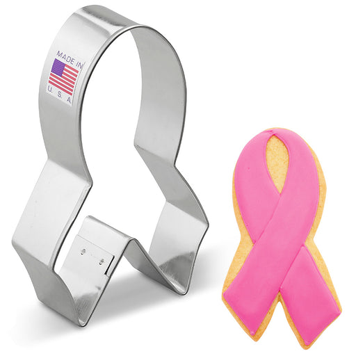 Cookie Cutter Awareness Ribbon 4in