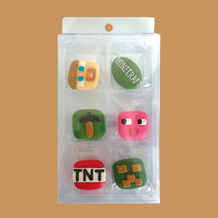 Topper Minecraft 6pc