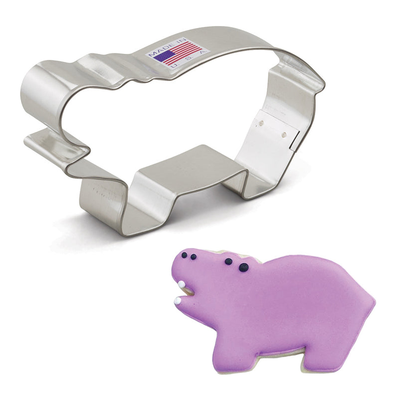 Cookie Cutter Hippo 4in