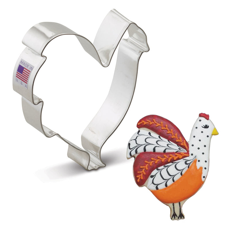 Cookie Cutter Rooster 4in