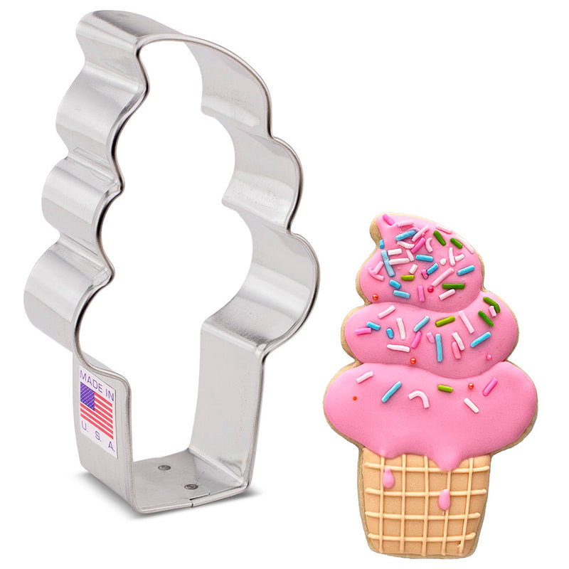 Cookie Cutter Soft Serve Ice Cream 4in