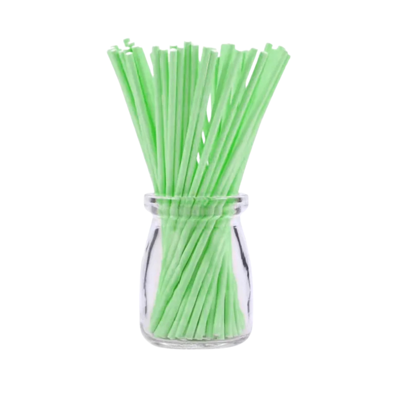 Lollipop Sticks 15cm 50pc Green