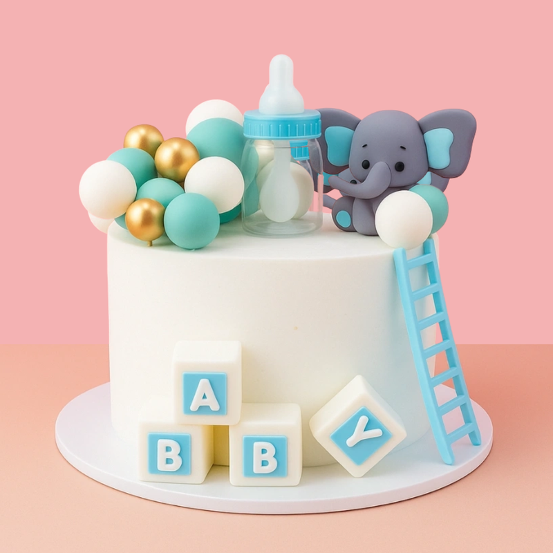 Baby Boy Cake Topper Set 27pc