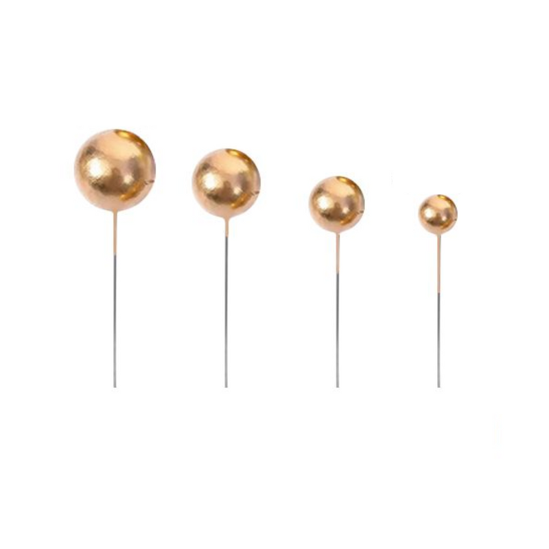 Metallic Ball Topper Gold 20pc