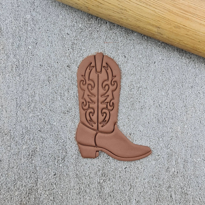 Stamp Embosser With Cutter Western Boot