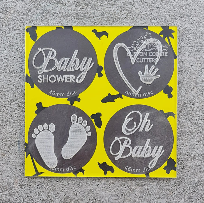 Debosser Plate Mini Baby Shower