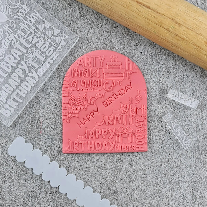 Stamp Embosser Set Birthday Mixed Message