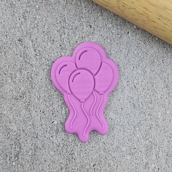 Stamp Debosser With Cutter Balloons Mini