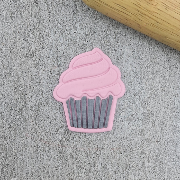 Stamp Debosser With Cutter Cupcake Mini