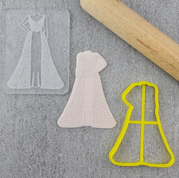 Stamp Debosser With Cutter Wedding Dress