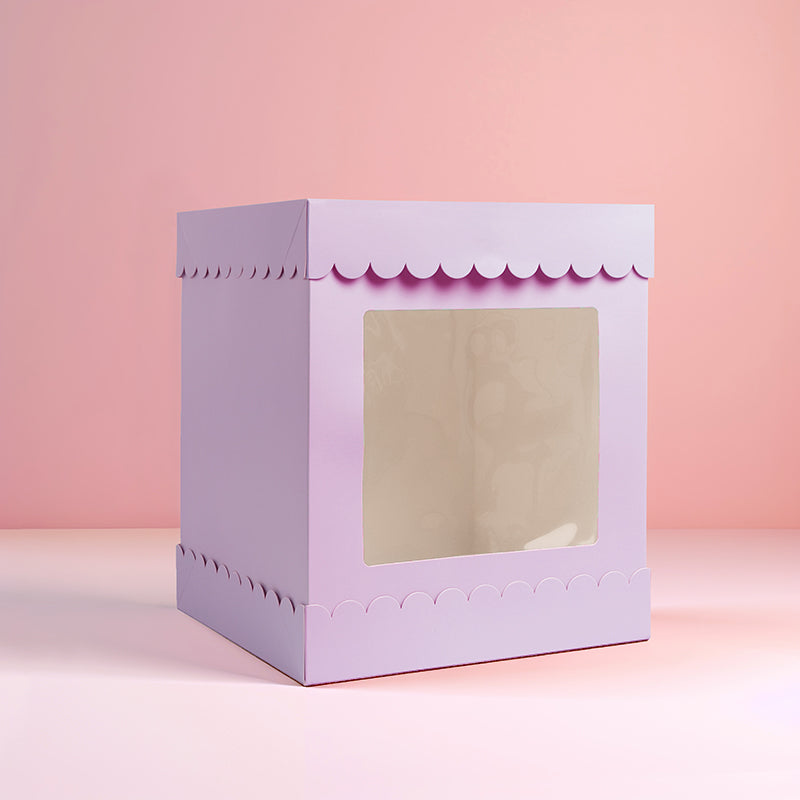 Tall Scalloped Box 10 x 10 x 12in
