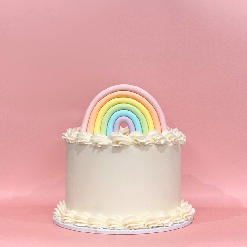 Fondant Topper Pastel Rainbow