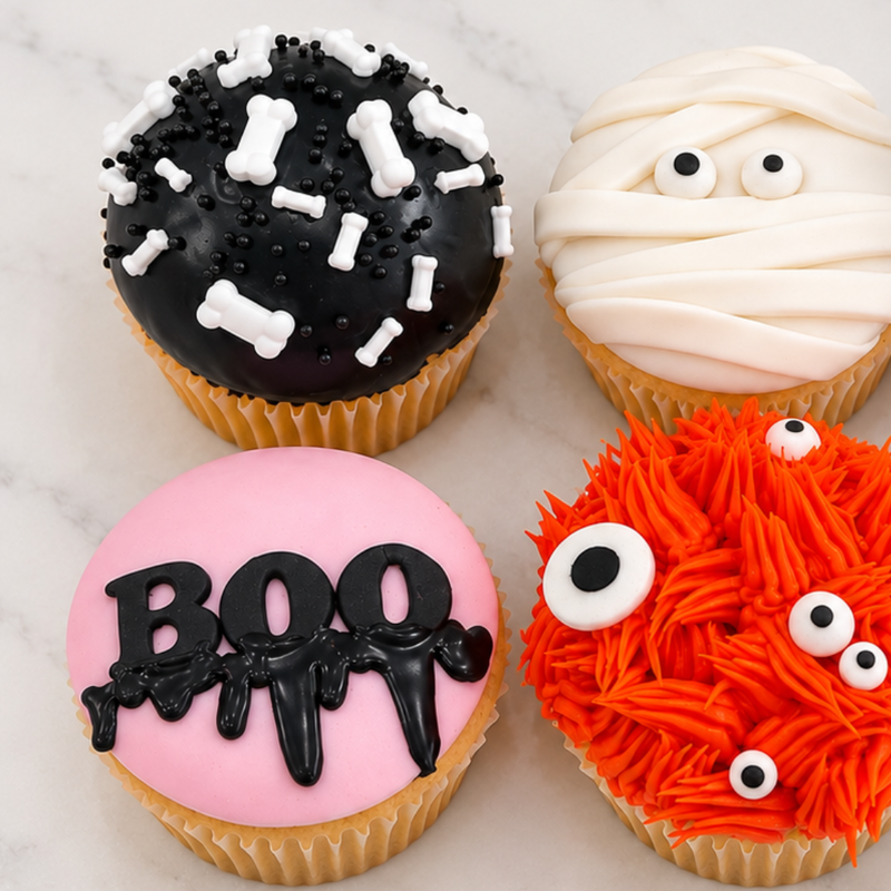 Kids Spooky Halloween Cupcake Class - Tuesday 6.10.26 AM