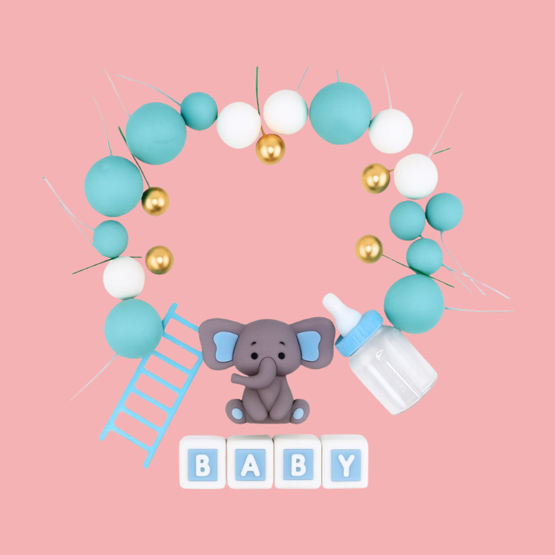 Baby Boy Cake Topper Set 27pc