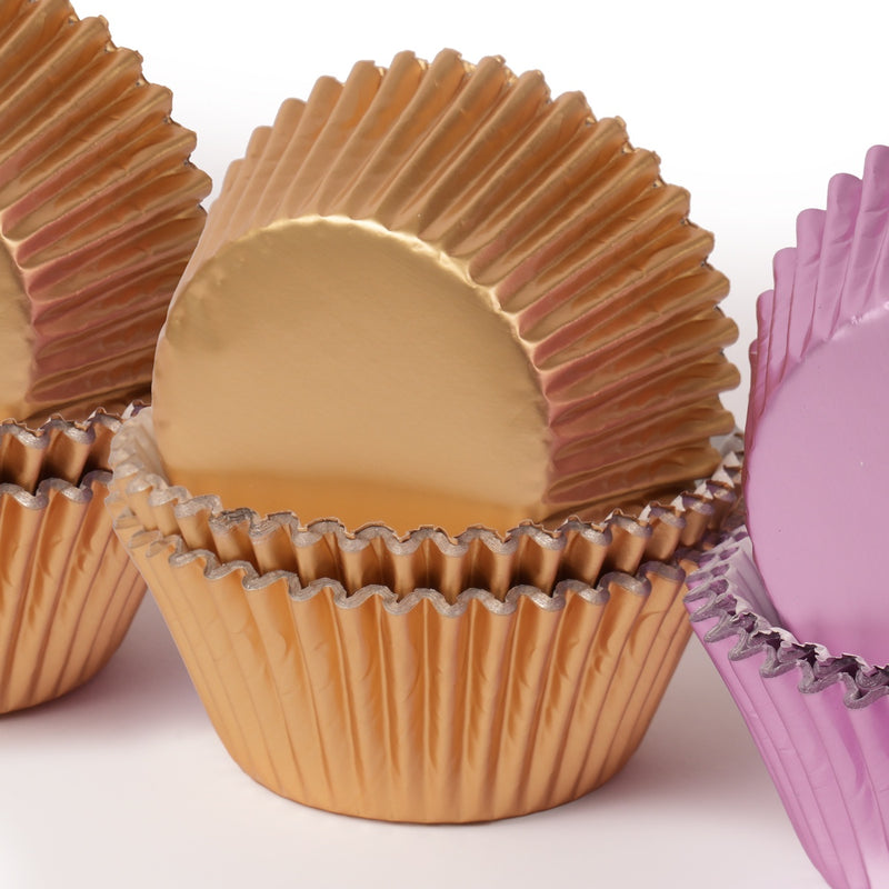 Cupcake Foil Medium Soft Gold 50pc