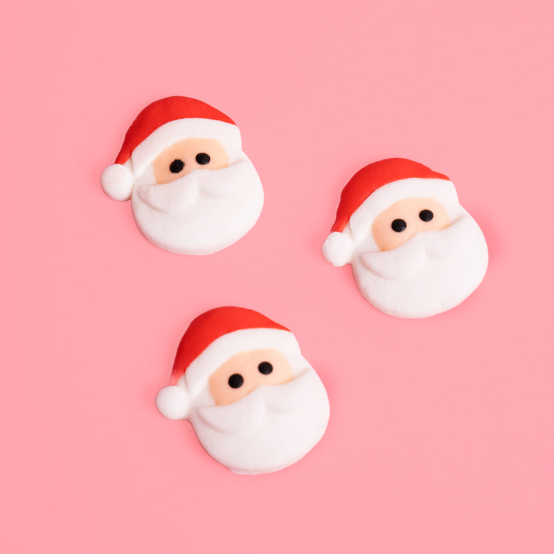 Icing Decorations Santa 8pc