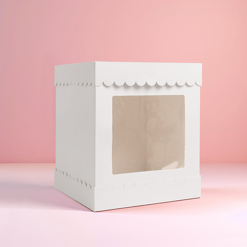 Tall Scalloped Box 10 x 10 x 12in