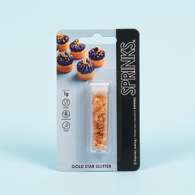Glitter Gold Stars 5g