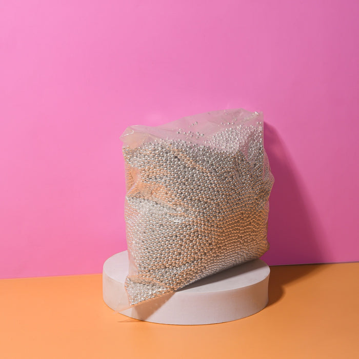 Shiny Silver Cachous 4mm