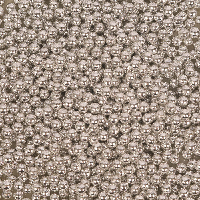 Shiny Silver Cachous 4mm