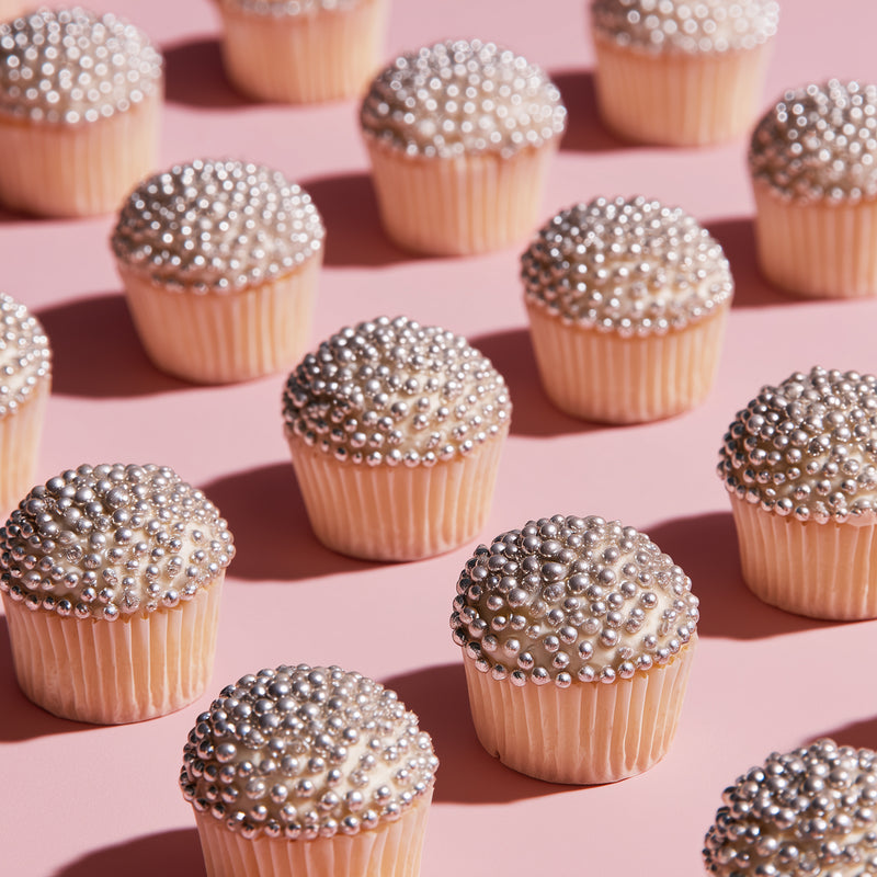 Shiny Silver Cachous 4mm