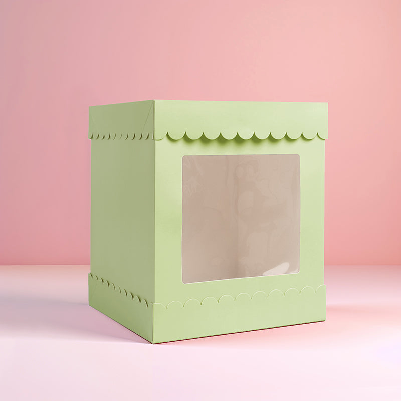 Tall Scalloped Box 10 x 10 x 12in