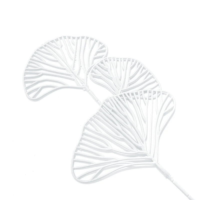 GINKGO LEAF STEM WHITE