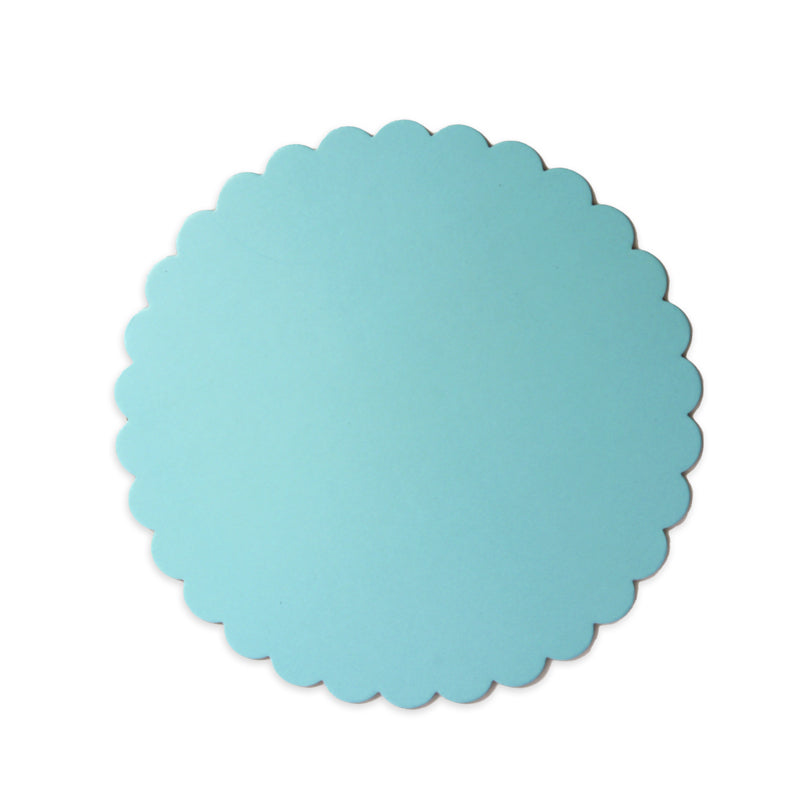 Cardboard Scalloped Circle 10in