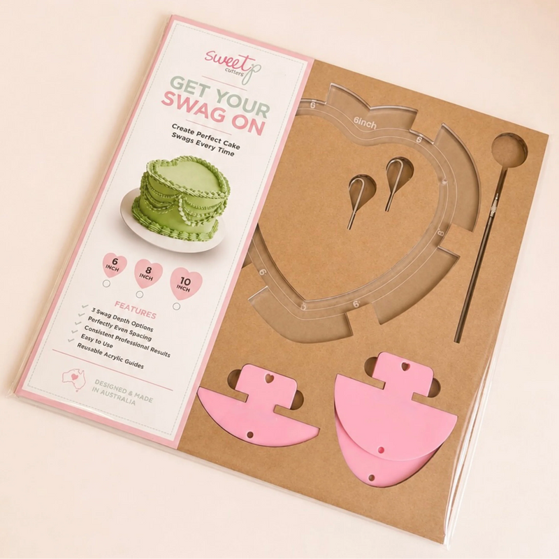 Get Your Swag On 'Sweet P' Cake Swag Heart Template
