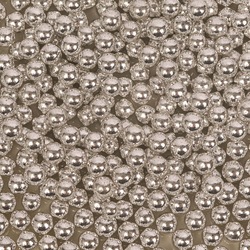Shiny Silver Cachous 6mm 2kg