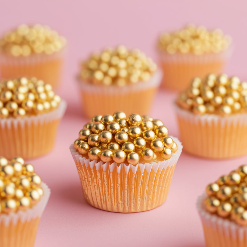 Shiny Gold Cachous 6mm