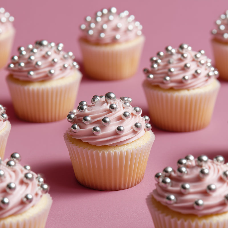 Shiny Silver Cachous 6mm 2kg