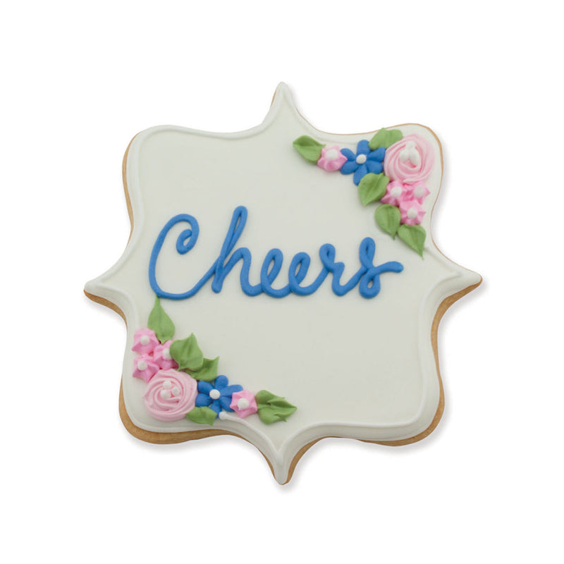 Cookie Cutter Square Plaque Ornate 4in