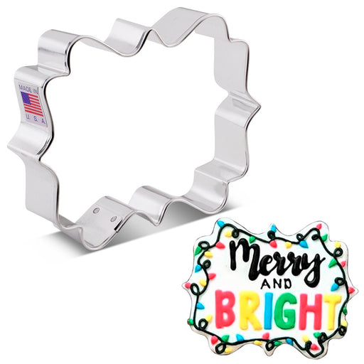 Cookie Cutter Square Plaque 4in