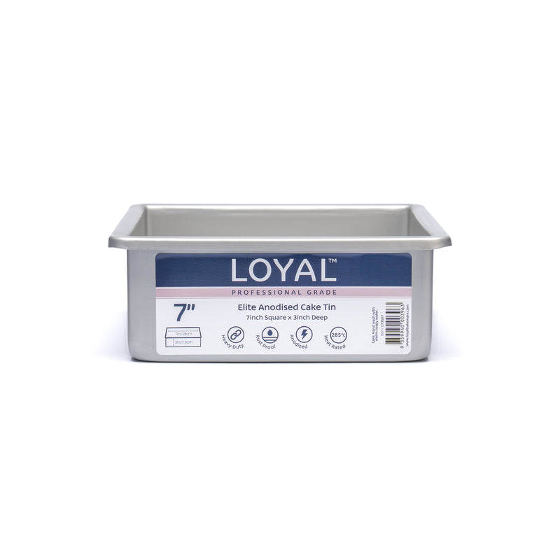 Elite Anodised Cake Tin Square