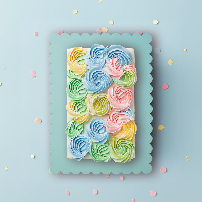 Cardboard Scalloped Rectangle 10" x 14"