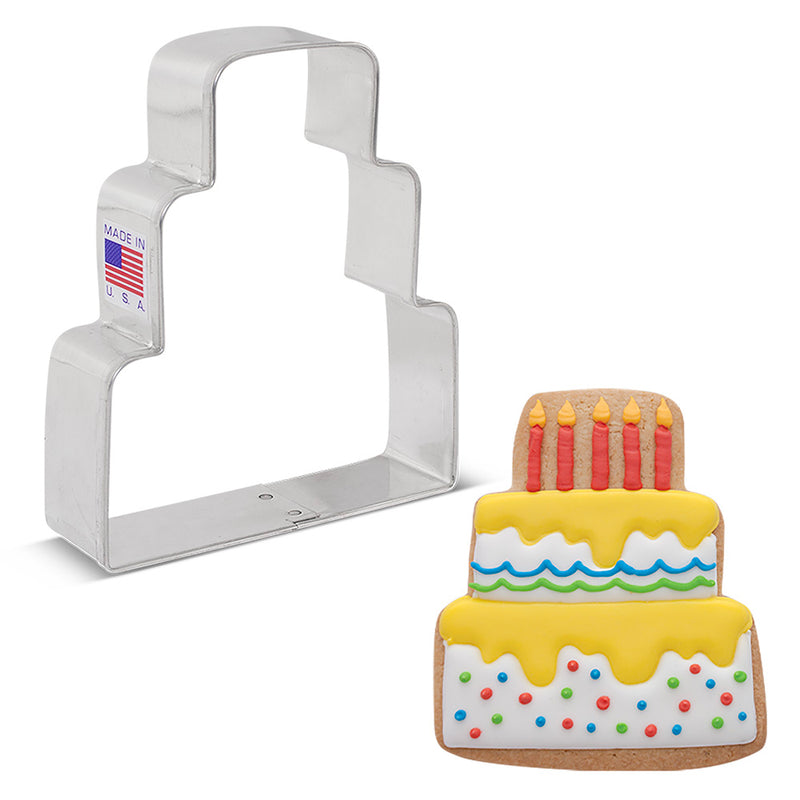 Cookie Cutter Wedding Cake 4in