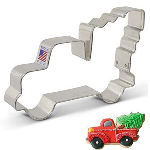 Cookie Cutter Vintage Truck With Tree 5in