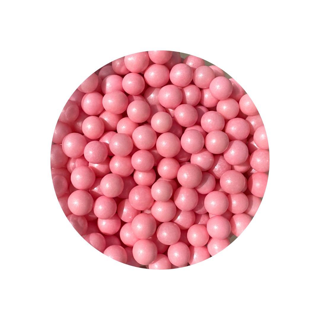 Cachous Pearl Pink 8mm 100g — Cakers Warehouse